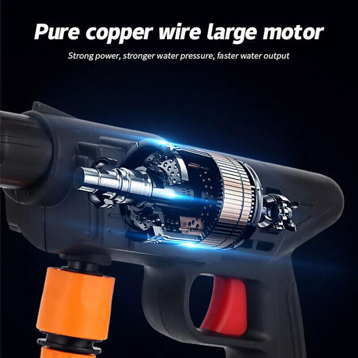 CISIVIS Cordless High Pressure Washer Cleaner Gun with 2 Batteries & Accessories