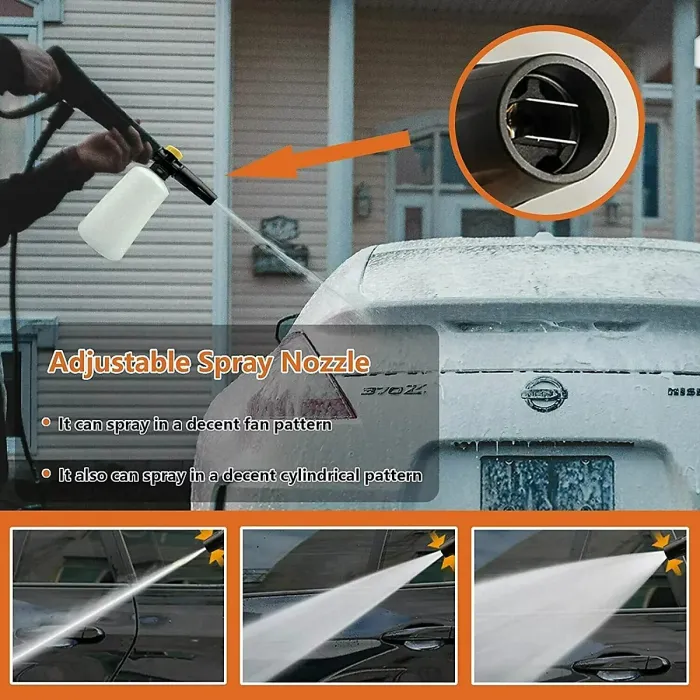 High Pressure Snow Foam Lance Gun with 750ml Bottle - Karcher K2-K7 Compatible