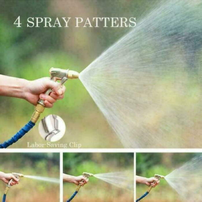 Durable Metal High Pressure Water Spray Gun with Adjustable Brass Nozzle for Garden & Car Wash