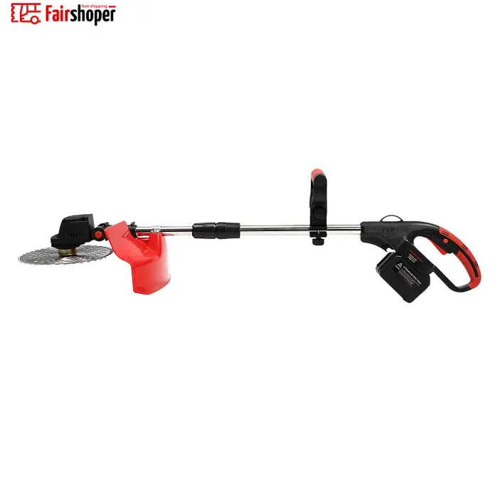 21V Cordless Strimmer & Brushcutter Kit with 2x 30Ah Batteries, Blades & Accessories