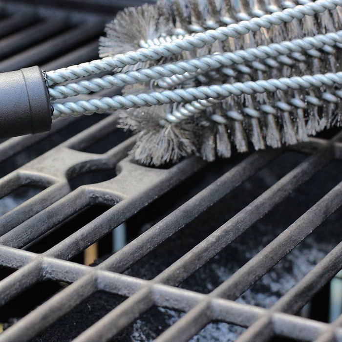 BBQ Grill Brush Barbecue Grate Cleaner Stainless Steel for Rack Burner