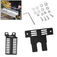 BBQ Grill Rotisserie Motor Brackets Kits Easy to Install Rotisserie Rod Rack