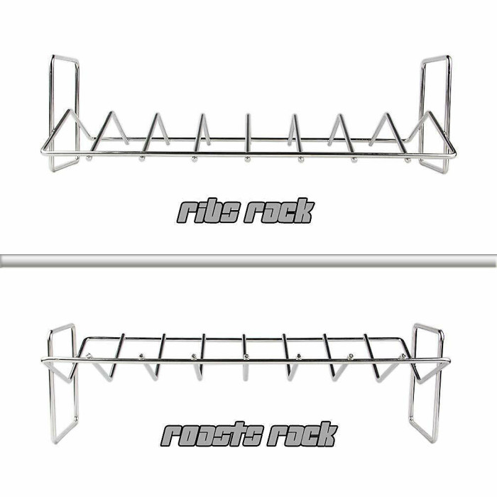 Stainless Steel Rib Rack For BBQ Top Quality Roasting Rack Cooking Accessory