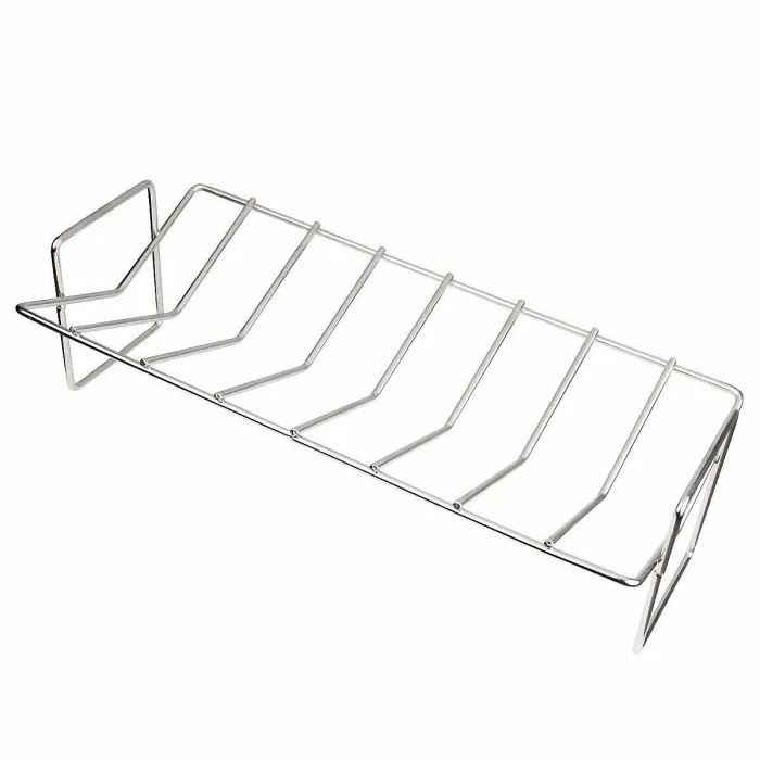 Stainless Steel Rib Rack For BBQ Top Quality Roasting Rack Cooking Accessory