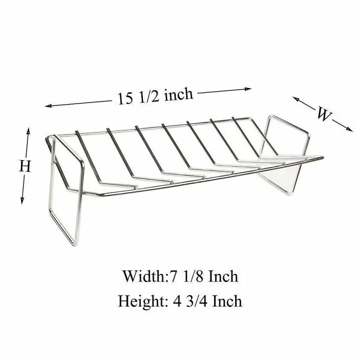 Stainless Steel Rib Rack For BBQ Top Quality Roasting Rack Cooking Accessory