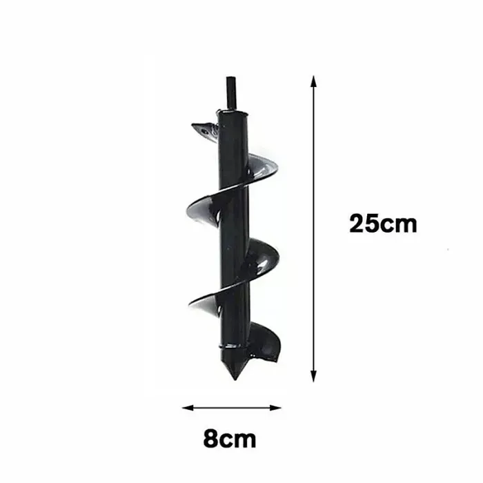 Auger Drill Bit Spiral Planting Garden Soil Digger Hole Earth Yard Bulb Tool UK