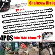 4 Pack 20inch 76 Drive Links Chainsaw Saw Chain Parts Tool chainsaw blade new