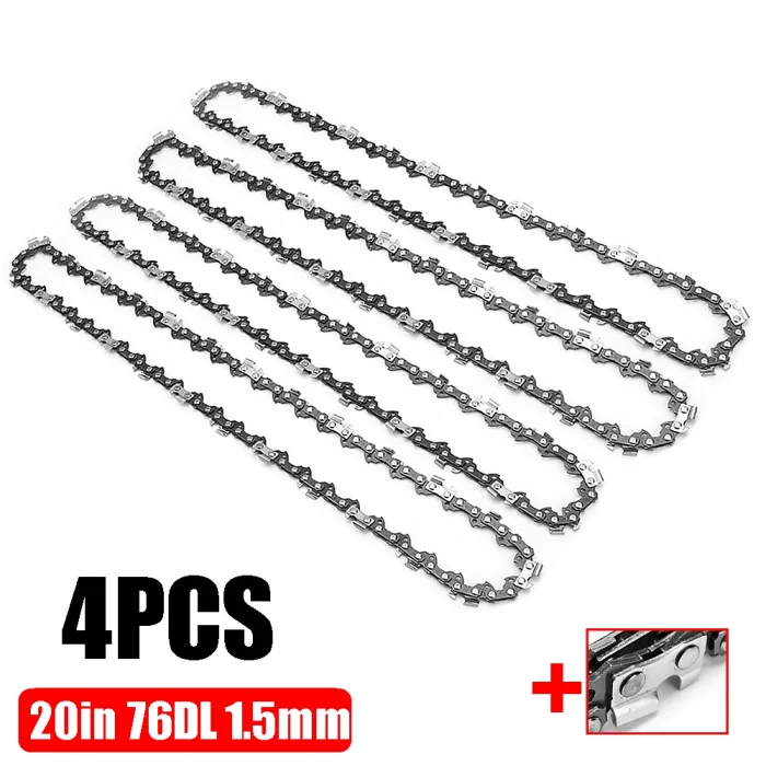 4 Pack 20inch 76 Drive Links Chainsaw Saw Chain Parts Tool chainsaw blade new