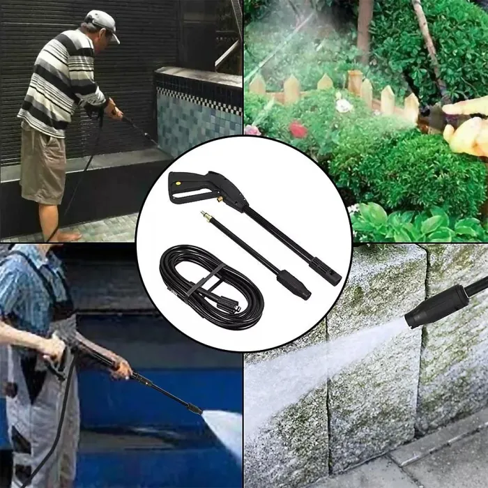 M14 High Pressure Power Washer Spray Gun Jet Lance Trigger Wash Wand 8M Hose kit