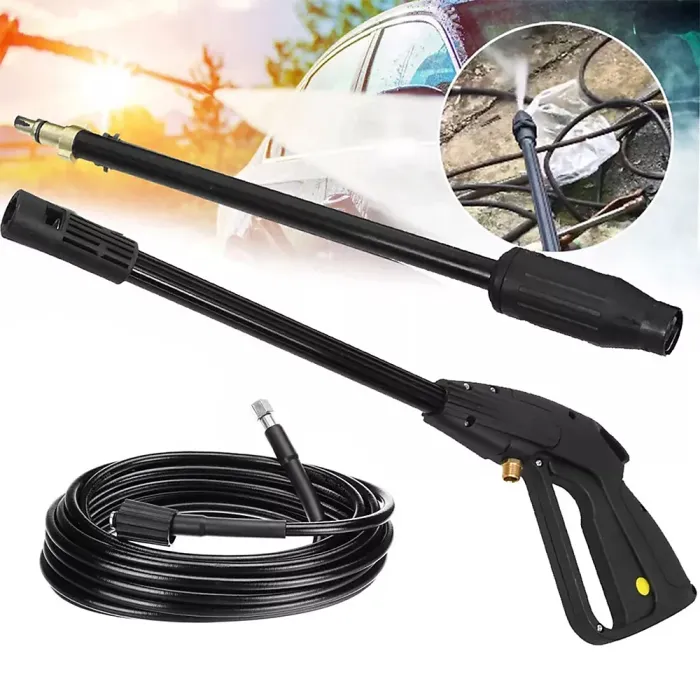M14 High Pressure Power Washer Spray Gun Jet Lance Trigger Wash Wand 8M Hose kit