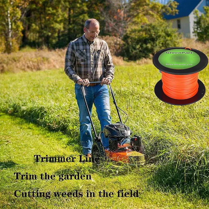 Strimmer Line 2.4mmx100m Heavy Duty Round Brushcutter Cord 2.4mm Dia 100m Length