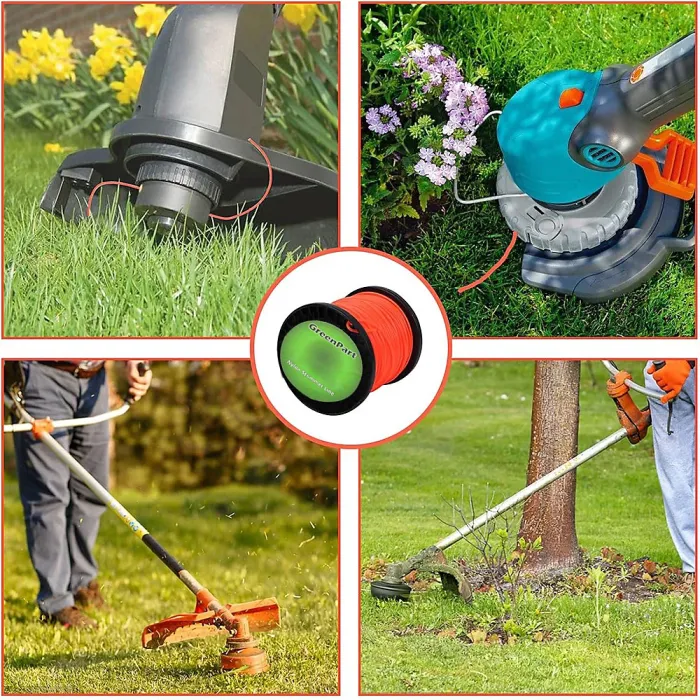 250m Length Strimmer Line 2.4mmx250m Heavy Duty Round Brushcutter Cord 2.4mm Dia