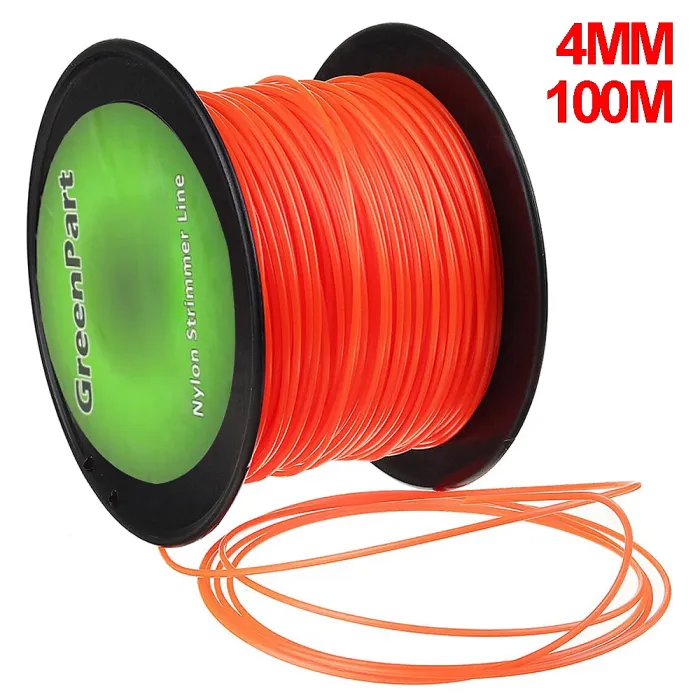 4mm x 100m Strimmer Line Heavy Duty Round Brushcutter Cord 4mm Dia 100m Length