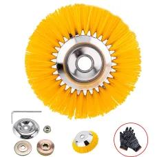 8 Inch Nylon Brushcutter Strimmer Brush Head For Moss and Path Weed Removal