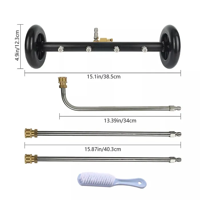 4000psi Under Car Pressure Washer Undercarriage Cleaner Underbody Wash Broom UK