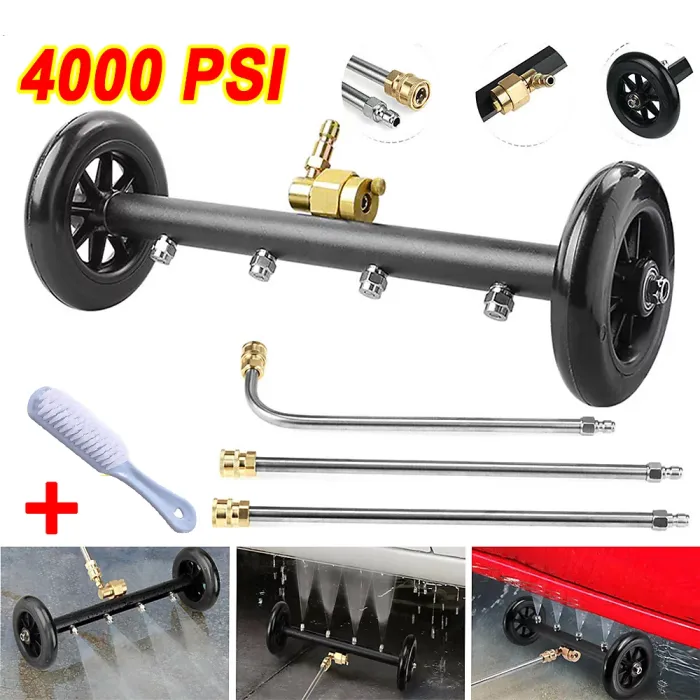 4000psi Under Car Pressure Washer Undercarriage Cleaner Underbody Wash Broom UK