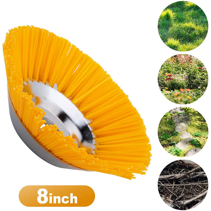 Strimmer Brush Head For Moss and Path Weed Removal