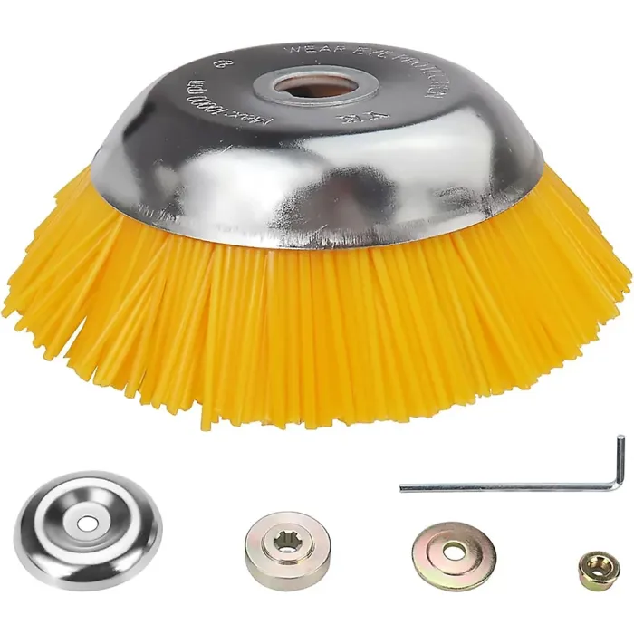 Strimmer Brush Head For Moss and Path Weed Removal