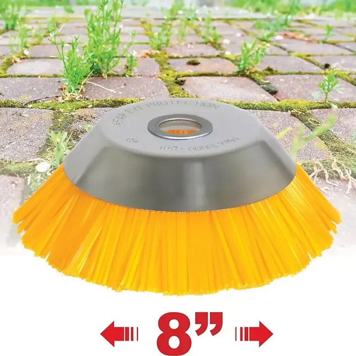 Strimmer Brush Head For Moss and Path Weed Removal