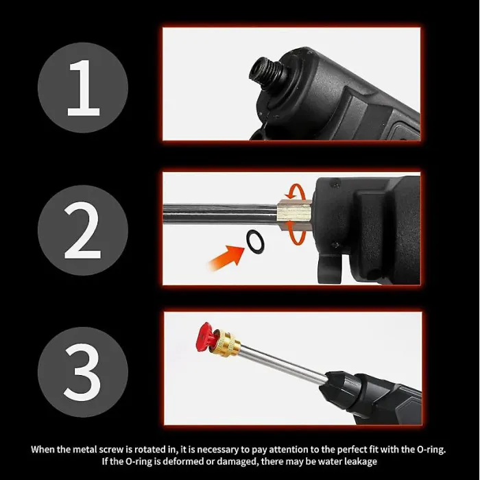 2 Battery Portable Cordless Car High Pressure Washer Jet Water Wash Cleaner Gun