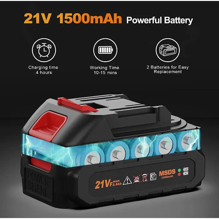 2 Battery Portable Cordless Car High Pressure Washer Jet Water Wash Cleaner Gun