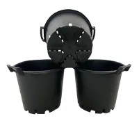 3 x Heavy Duty 30L Large Garden Plant Pots Potato Containers Buckets (Pack of 3) 30 Litre Plastic Planters for Outdoor Plants