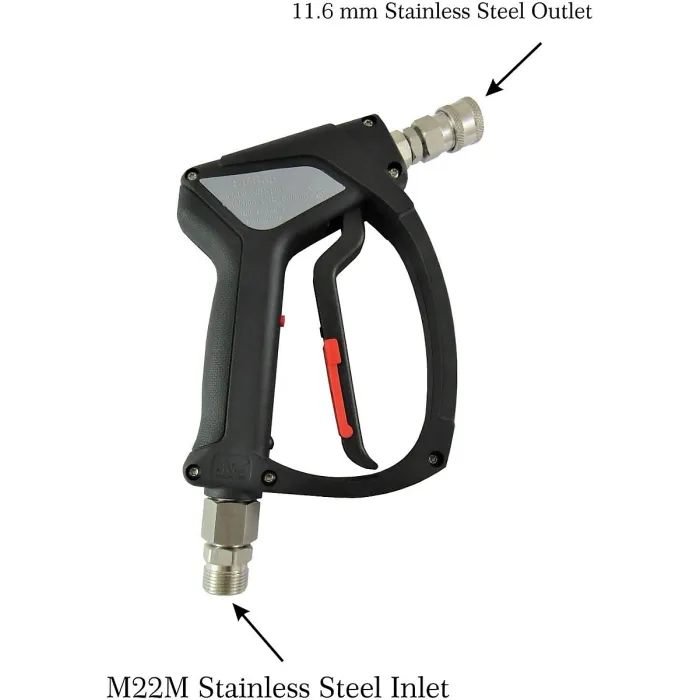 Stainless Steel MTM SGS35 Swivel Trigger Compatible to Fit Karcher HD & HDS 11.6mm Q/R 5 Nozzles