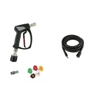 Stainless Steel SGS35 Swivel Trigger Karcher K-Series 11.6mm Q/R 5 Nozzles 10m Hose