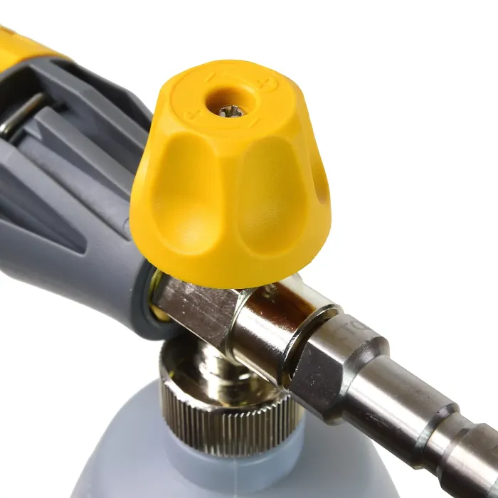 V-TUF tufFOAM Corrosive Resistant Cannon and 1 Litre Bottle ADJUSTABLE DOSE - KTQ MALE QR (KEW STYLE QR)