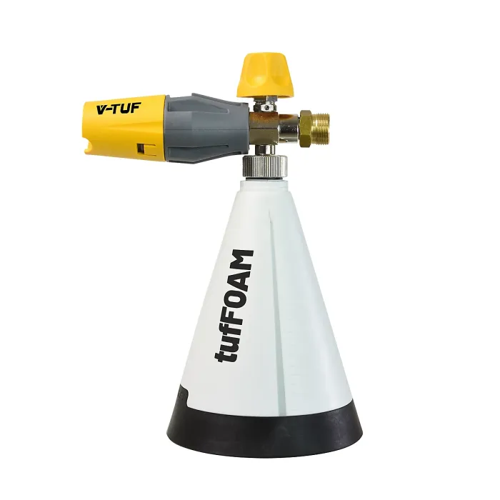 V-TUF tufFOAM Corrosive Resistant Cannon and 1 Litre Bottle ADJUSTABLE DOSE M22 MALE