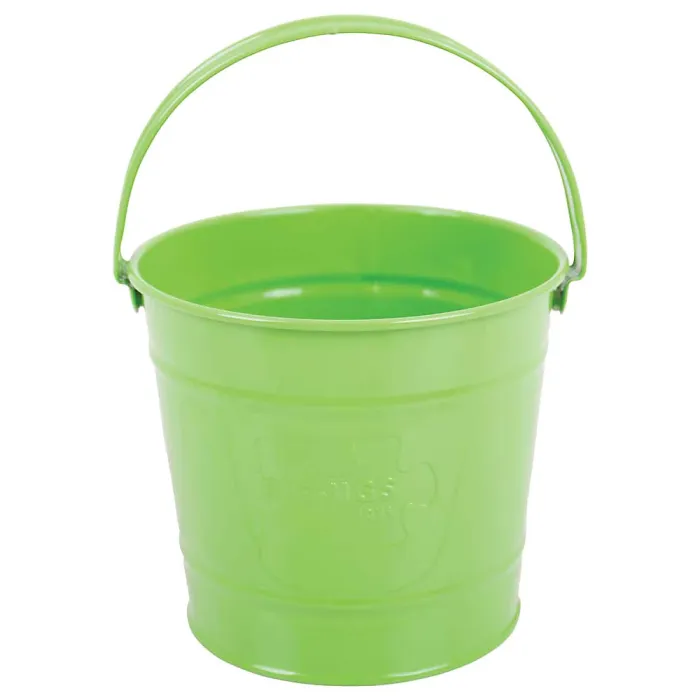 Children's Steel Green Bucket with Swivel Handle