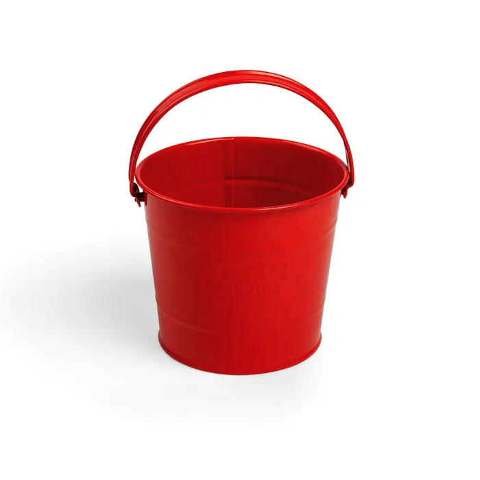 Bigjigs Toys Red Steel Kids Bucket