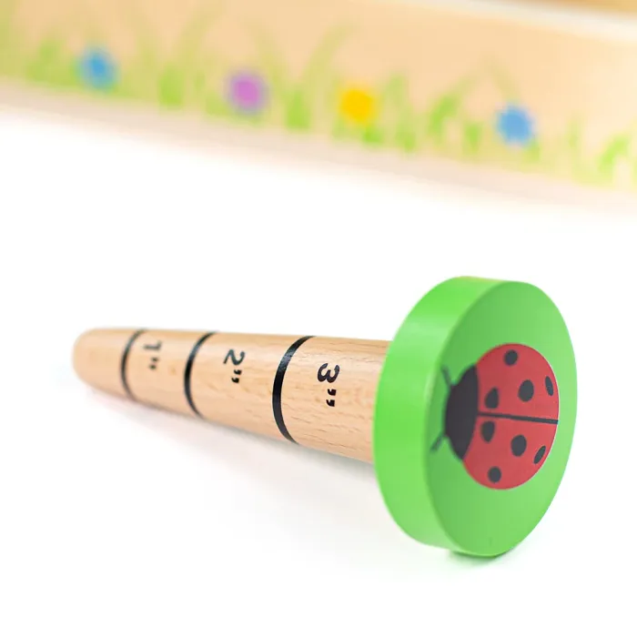 Bigjigs Toys Kids Wooden Gardening Caddy With Tools and Accessories