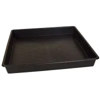 Garland Value 1.2m x 1.2m x 5cm Square Tray Black - ideal for Garden - Workshop - Garage - Warehouse