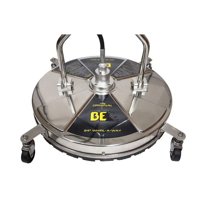 BE PRESSURE WHIRL-A-WAY, 24" STAINLESS STEEL FLAT SURFACE CLEANER