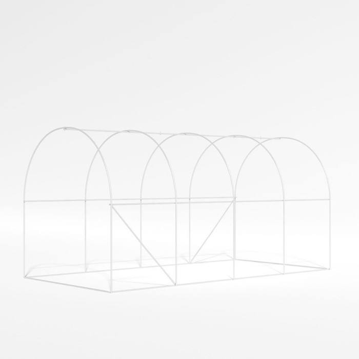 Outdoor Walk In Greenhouse Garden Plants Grow House with Sturdy Steel Frame and UV-Protected PE Cover, 13 x 6 ft