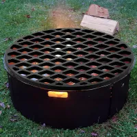 30cm D Round Cast Iron Fire Grate BBQ High Heat Charcoal Plate Replacement Parts