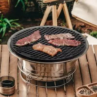 29.5cm D Round Cast Iron BBQ Grill High Heat Charcoal Fire Grate Grill Parts