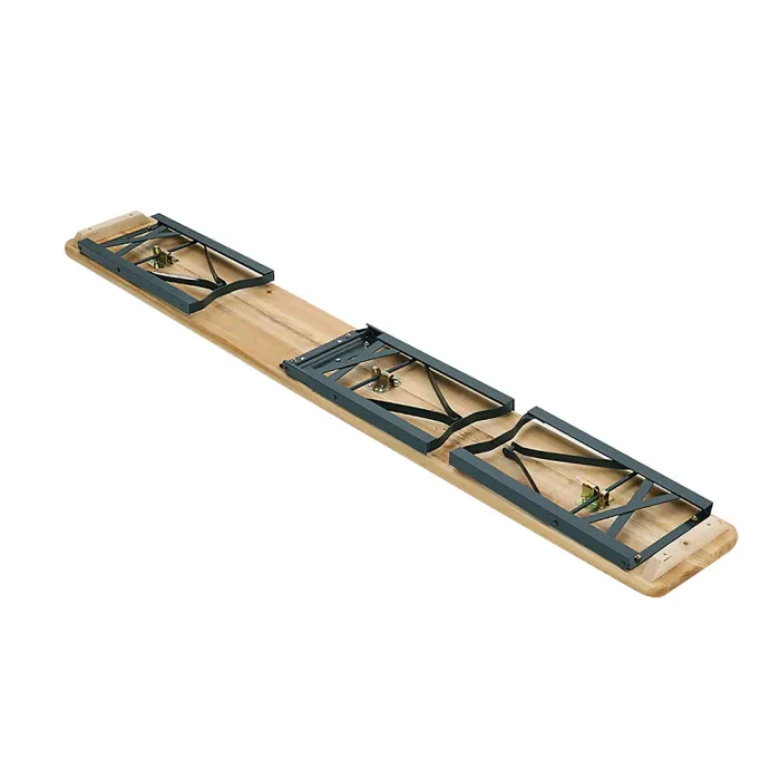 Set of 3 Outdoor Garden Furniture Set Dining Set Foldable Table Benches Set for Garden Patio Lounge Balcony