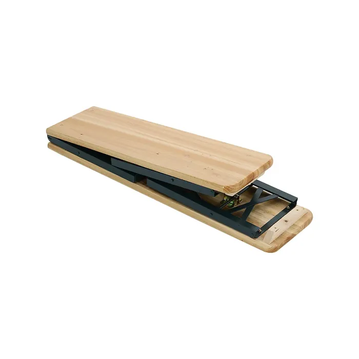 Set of 3 Outdoor Garden Furniture Set Dining Set Foldable Table Benches Set for Garden Patio Lounge Balcony