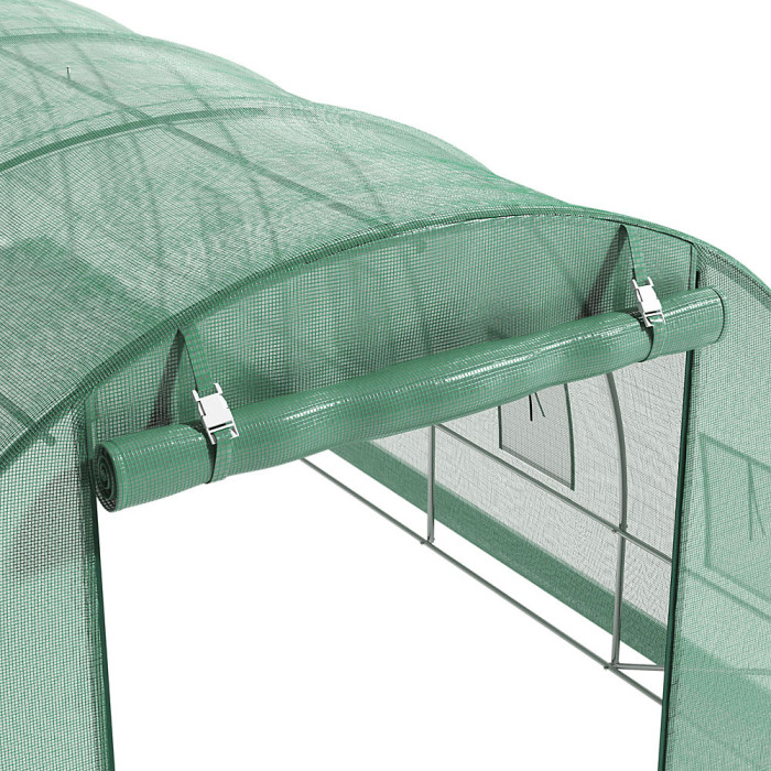 Garden Plants Grow House with Metal Frame Large Walk-In Green House with Steel Frame