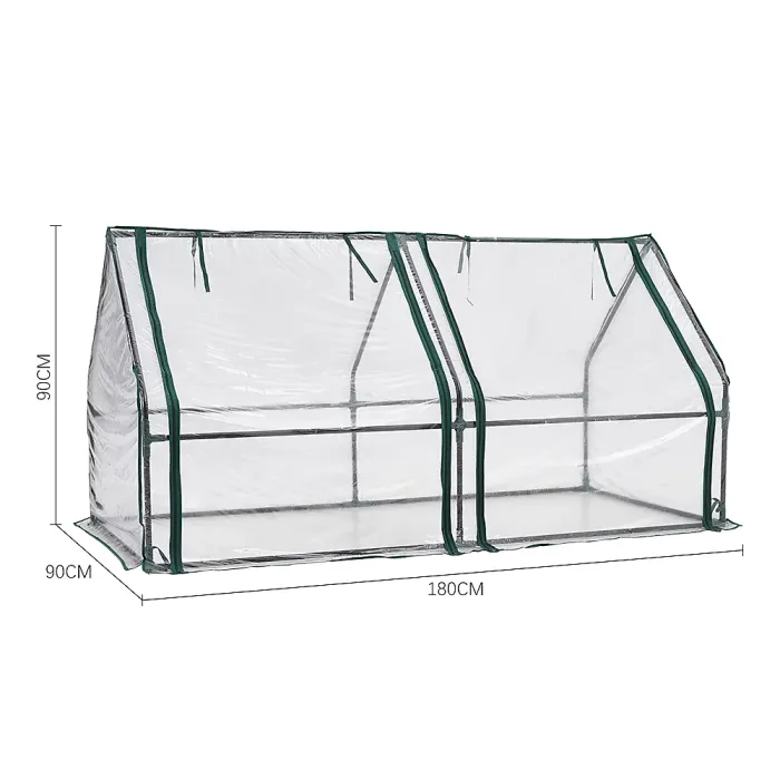 Garden Plants Grow House with Metal Frame Large Walk-In Green House with Steel Frame