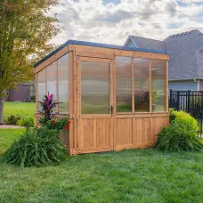 Backyard Discovery Willow Cedar Wood Greenhouse 2.7m x 1.8m (9ft x 6ft)
