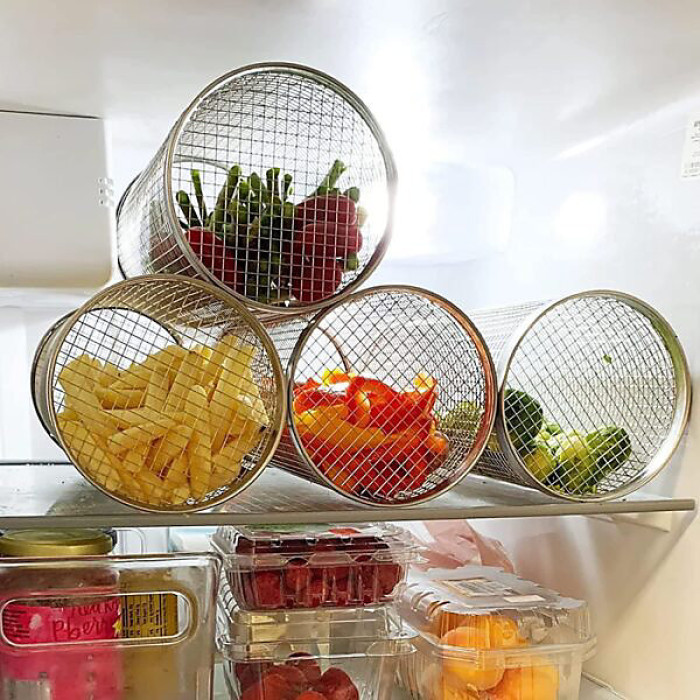 Large Stainless Steel Barbecue Cooking Grill Basket