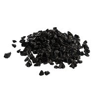 Teamson Home 4kg Tempered Fire Glass, Lava Rocks for Outdoor Fire Pit, Garden Accessories - Black