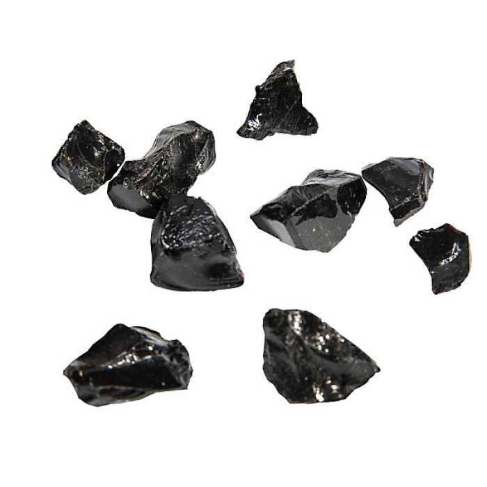 Teamson Home 4kg Tempered Fire Glass, Lava Rocks for Outdoor Fire Pit, Garden Accessories - Black