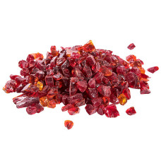 Teamson Home 4kg Tempered Fire Glass, Lava Rocks for Outdoor Fire Pit, Garden Accessories - Red