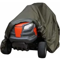 Riding Mower Cover, Waterproof Heavy Duty Durable Waterproof Lawn Tractor Cover Suitable for Indoor and Outdoor Garden Tractors