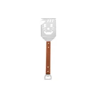in 1 Grill Spatula, Multi-Function Cooking Utensil with Wooden Handle, Stainless Steel Grill Spatula, Ideal Cooking Accessory