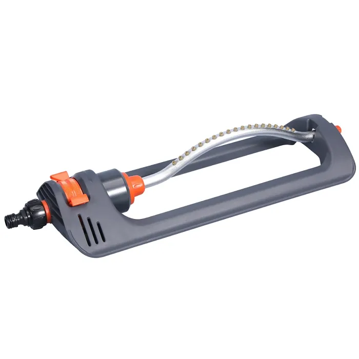 Rectangular sprinkler: Lawn sprinkler for watering areas from 90 to 220 m², reach of 7 to 17 m, spray spread of up to 13 m